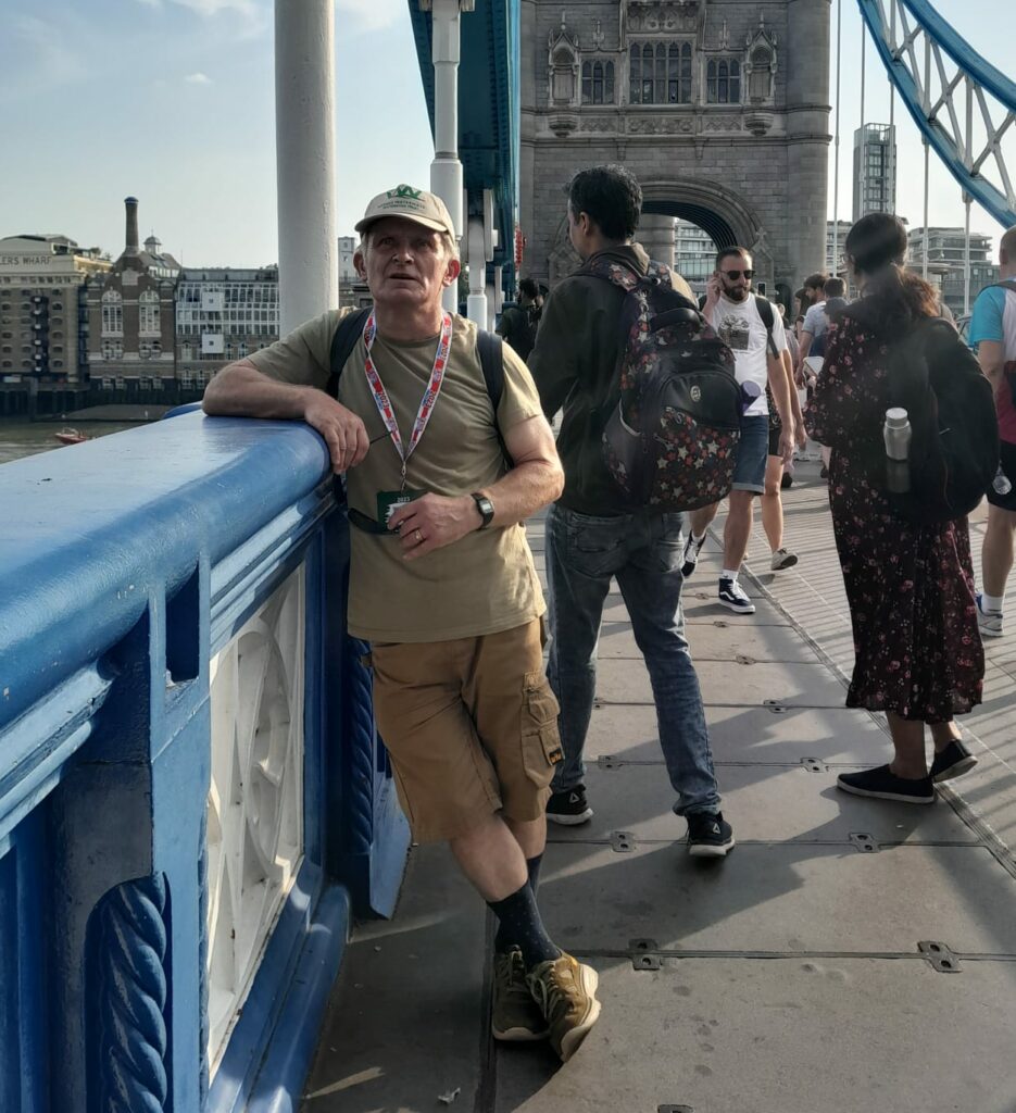 Luke on Tower Bridge